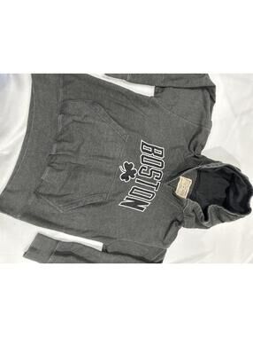 Bay State Apparel Boston Shamrock Pullover Hoodie Gray SizeM
